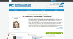 Desktop Screenshot of mediamanagersclub.org